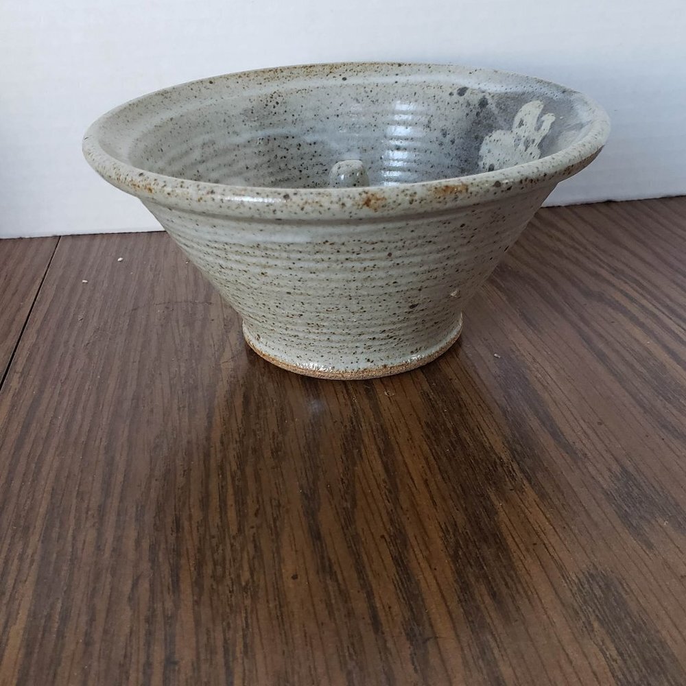 Hand Made Ceramic Blue and Grey Finger Bowl